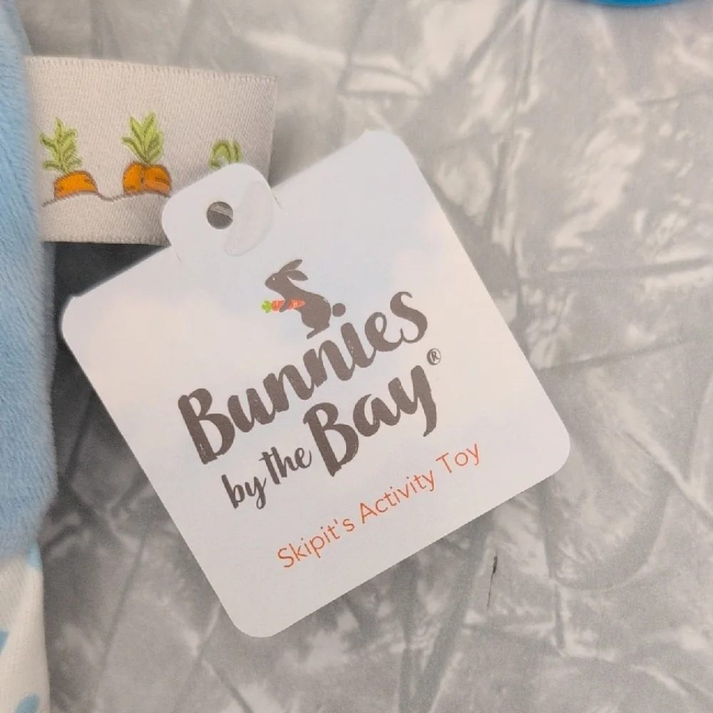 Bunnies by the Bay Blue Dog Lovey - Skipit's Activity Toy - Picture 7 of 7